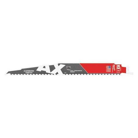 Reciprocating Saw Blade 9 in. L Carbide by USA Milwaukee Reciprocating Power Saw Blades
