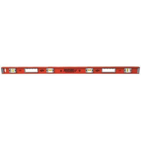 Aluminum Level 48 in. L 4 Vials by USA Johnson Box I Beam & Torpedo Levels