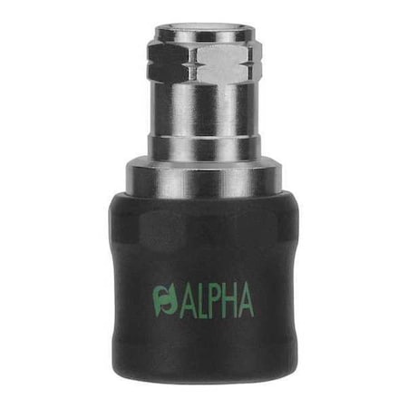 Safety Exhaust Coupler 1/2" Brass by USA Aignep Pneumatic Hose Quick Connect Fittings