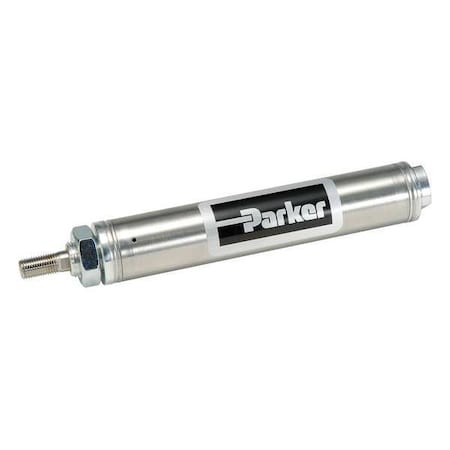 9/16" Bore Round Single Acting Air Cylinder 5" Stroke by USA Parker Pneumatic Air Cylinders