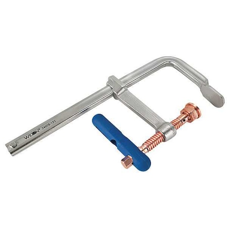 12" Copper F Clamp Regular Duty 5 1/2" Deep by USA Wilton Bar & Pipe Clamps