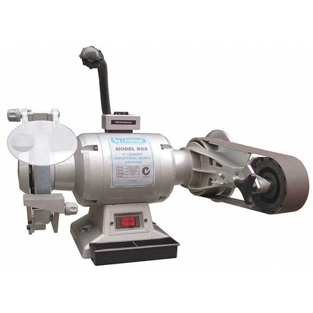 Combination Bench and Belt Grinder 8 In. by USA Linishall Bench Grinders