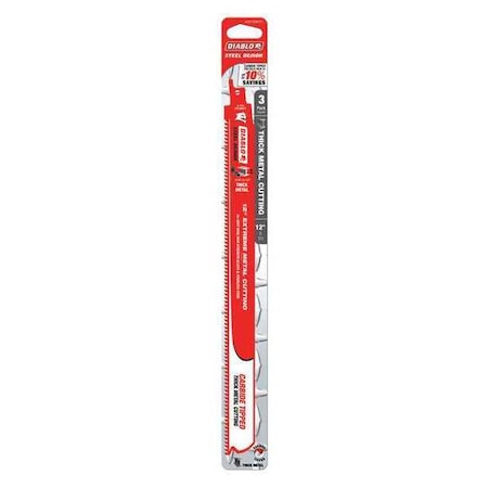Saw Blade 12" Lx " H 8 Teeth Per In. PK3 by USA Diablo Reciprocating Power Saw Blades