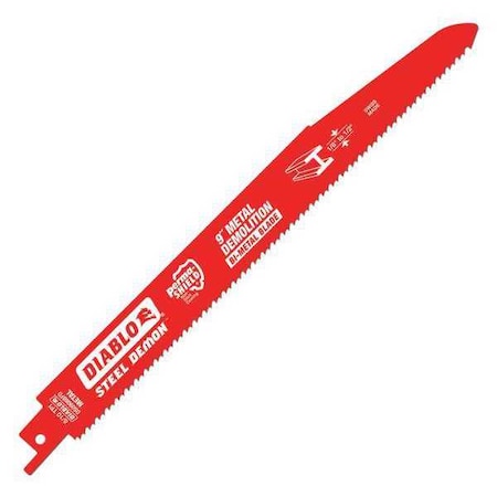 Blade 9" L x1"H 8/10 Teeth Per In. PK200 by USA Diablo Reciprocating Power Saw Blades