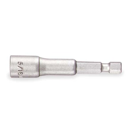 Nutsetter 1/4" Hex 2 1/2" L Steel by USA Value Brand Nut Setters & Bit Holders