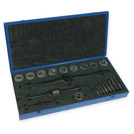 Tap and Die Set 1/4 to 1/2 In 13 pc by USA Cleveland Tap & Die Sets