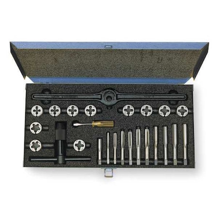 Tap and Die Set 24 pc High Speed Steel by USA Cleveland Tap & Die Sets