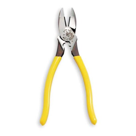 Linemans Pliers 9 3/8 In Dipped Handle Type D2139NECR by USA Klein Solid Joint Pliers