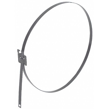 Zip Tie Coated SS 1/4 x 24 In PK50 by USA Band It Pneumatic Hose Clamps