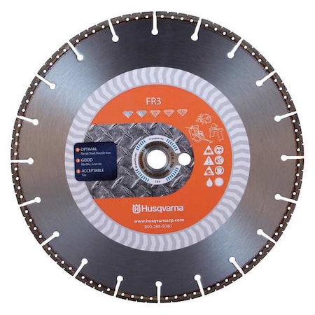 Diamond Saw Blade Fire Rescue 12 in. Dia by USA Husqvarna Diamond Power Saw Blades