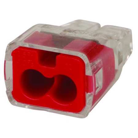 Push In Connector 2 Port Red PK5000 by USA Ideal Electrical Wire Connectors