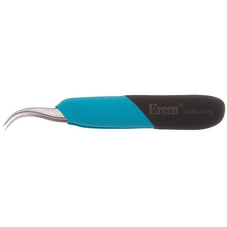 ESD Ergo Tweezer Curved 4 3/4 In by USA Erem Inspection & Retrieving Tweezers