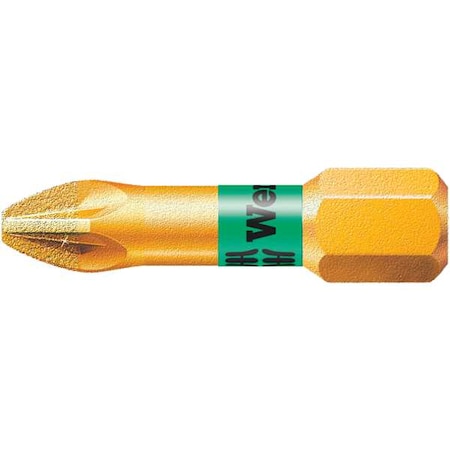 Torsion Bit SAE 1/4" Hex #1 1" S2 Steel Type 5056700001 by USA Wera Screwdriver Bits