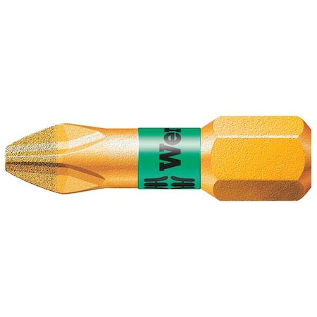 Torsion Bit SAE 1/4" Hex #1 1" S2 Steel Type 5056400001 by USA Wera Screwdriver Bits