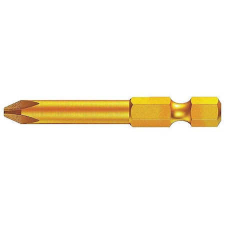 Power Bit SAE 1/4" Hex #1 2" S2 Steel Type 5134950001 by USA Wera Screwdriver Bits