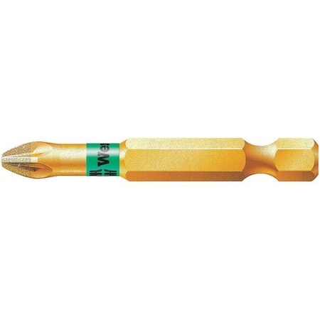 Torsion Bit SAE 1/4" Hex #2 2" S2 Steel by USA Wera Screwdriver Bits
