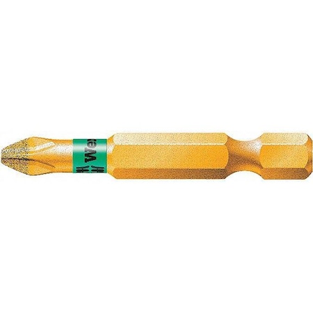 Torsion Bit SAE 1/4" Hex #1 2" S2 Steel Type 5059530001 by USA Wera Screwdriver Bits