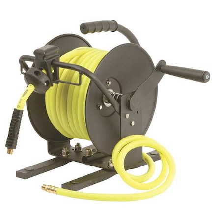 Hose Reel Hand Crank 3/8 In x 50 Ft by USA Legacy Pneumatic Hand Crank Hose Reels