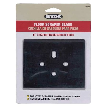 Scraper Blade 6 In For 5FZH2 4 by USA Hyde Cutter Parts