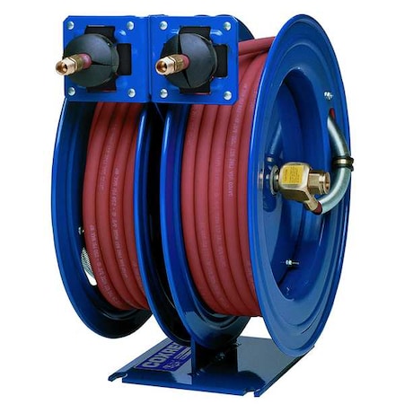 Reel Dual Purpose Spring Driven 1/2x25Ft by USA Coxreels Pneumatic Spring Return Hose Reels