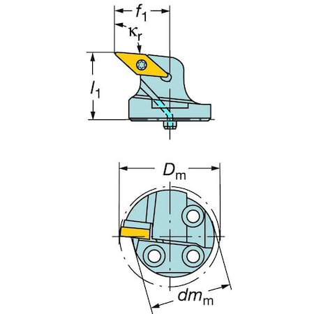Turning Tool 570 SVLBR 32 16 by USA Sandvik Coromant Indexable Toolholders