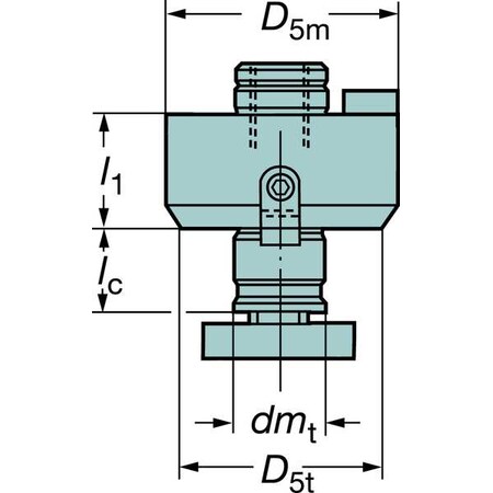 Facemill Adapter 0.750 In by USA Sandvik Coromant Turning Tool Parts