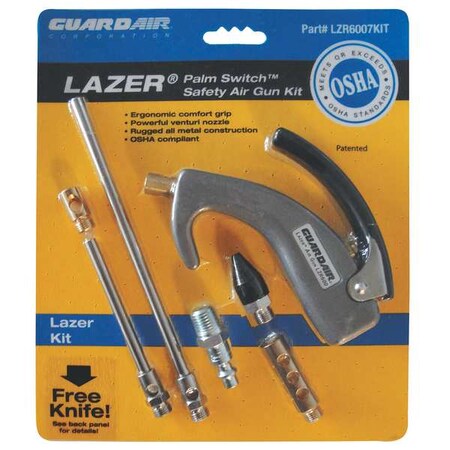 Ergonomic Air Gun Kit 3" 6" Extension by USA Guardair Air Guns