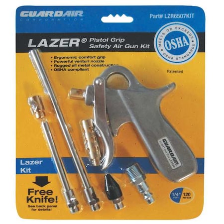 Pistol Grip Air Gun Kit with Extension by USA Guardair Air Guns