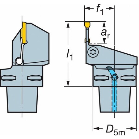 Parting/Grooving Tool C3LF123F1022050B by USA Sandvik Coromant Indexable Cutting Tools & Inserts