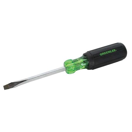 Screwdriver Slotted 1/4x6 In Square by USA Greenlee Screwdrivers