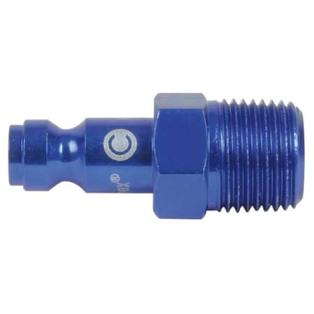 Coupler Plug (M)NPT 1/4 Aluminum Type A72640C GRA by USA Legacy Pneumatic Hose Quick Connect Fittings