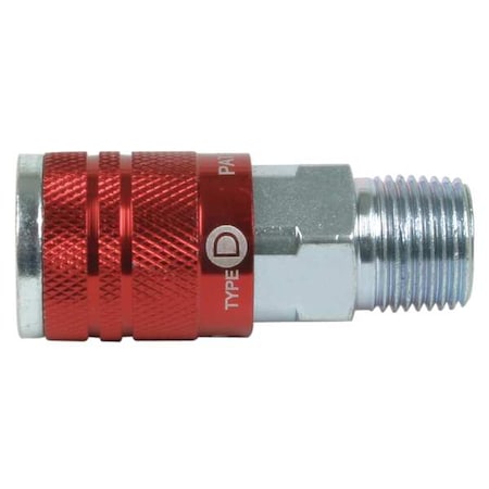 Coupler Body (M)NPT 1/4 Steel/Aluminum Type A73620D GRA by USA Legacy Pneumatic Hose Quick Connect Fittings