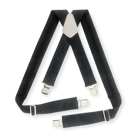 Universal Suspenders Black Elastic Webbing by USA CLC Tool & Work Belts Aprons & Suspenders