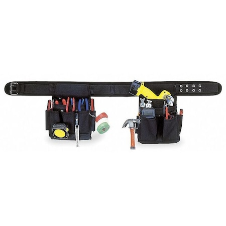 29 46" Electricians Combo Apron Black by USA CLC Tool & Work Belts Aprons & Suspenders