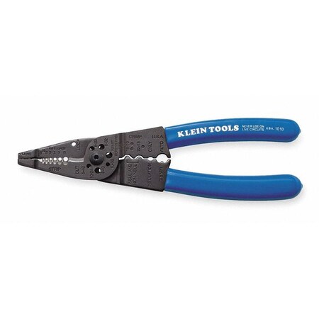 Wire Stripper 22 to 10 AWG 8 1/4 In Type 1010 by USA Klein Wire Strippers Crimpers Cable Slitters