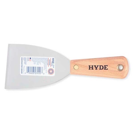 Scraper Stiff 3" Carbon Steel Type 7410 by USA Hyde Putty & Joint Knives Spatulas Scrapers