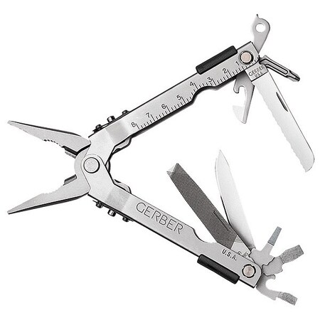 Multi Tool 14Tools 6 1/2 In. L by USA Gerber Multi tool Pliers