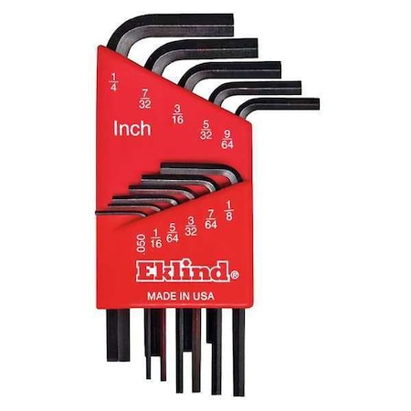 Hex Key Set Pieces 11 S13 Type 10111 by USA Eklind Hex Key Sets
