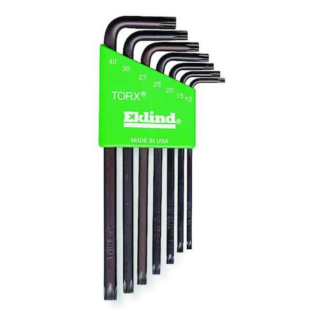 Torx Key Set Pieces 7 T2 Type 10907 by USA Eklind Hex Key Sets