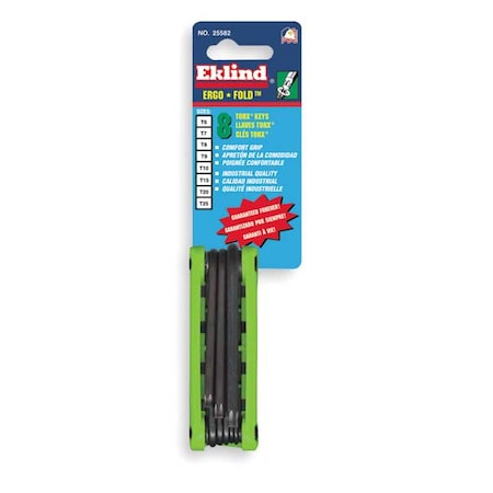 Torx Key Set Pieces 8 T5 by USA Eklind Hex Key Sets