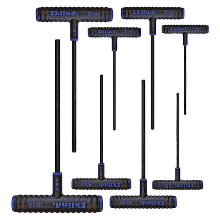 Hex Key Set Pieces 8 M5 Type 64908 by USA Eklind Hex Key Sets