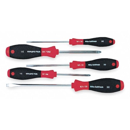 Screwdriver Set Slotted/Phillips 5 pcs. by USA Wiha Screwdriver Sets
