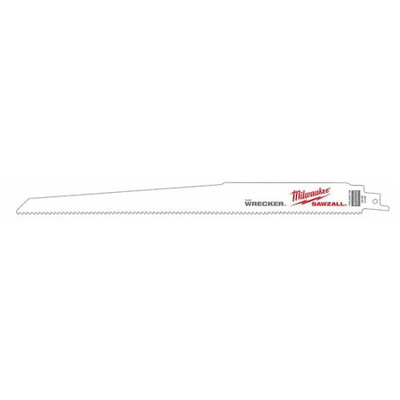 12" L Reciprocating Saw Blade 5 pk. Type 48 00 5711 by USA Milwaukee Reciprocating Power Saw Blades