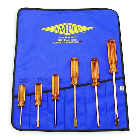 Nonspark Screwdriver Set Slot/Phllps 6Pc by USA Ampco Screwdriver Sets