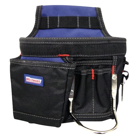 Carpenter's Tool Pouch Black/Blue by USA Westward Tool & Work Belts Aprons & Suspenders