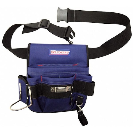 Up to 49" Electricians Tool Pouch w/Belt Black/Blue by USA Westward Tool & Work Belts Aprons & Suspenders
