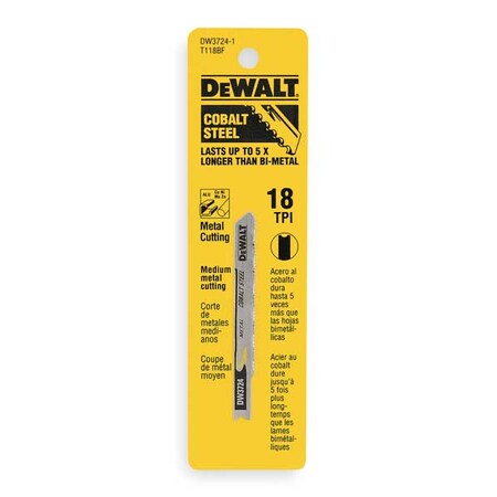 Jigsaw Blade U Shank 3 In. L PK5 Type DW3724 5 by USA Dewalt Power Jig Saw Blades