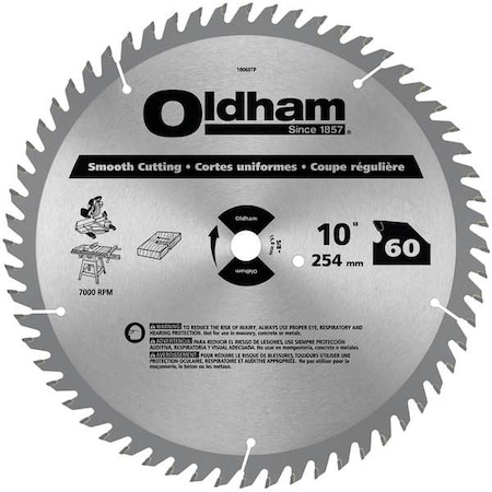 Circular Saw Bld Crbde 10 In 60 Teeth Type 10060TP by USA Oldham Circular Power Saw Blades