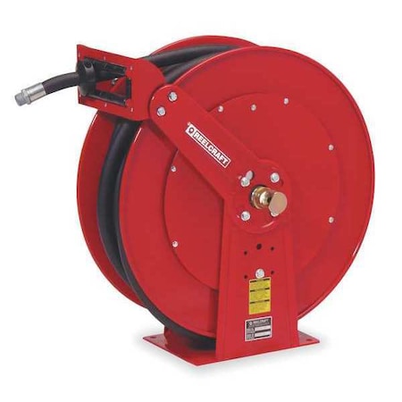 Hose Reel 3/4" 50 ft Spring Type F83050 OLP by USA Reelcraft Pneumatic Spring Return Hose Reels