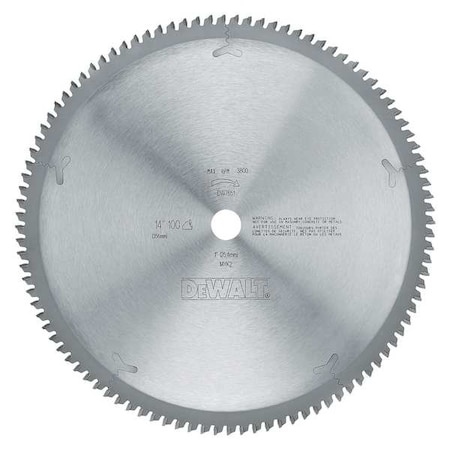 Circular Saw Bld Steel 14 In 100 Teeth by USA Dewalt Circular Power Saw Blades